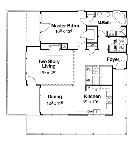 First Floor image of Sparrow House Plan